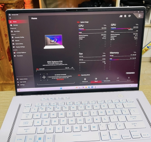 Laptop ASUS ROG Zephyrus G16 GU604VV i9-13900H |16GB | 1TB | GeForce RTX™ 4060 8GB | 16' WQXGA 240Hz 