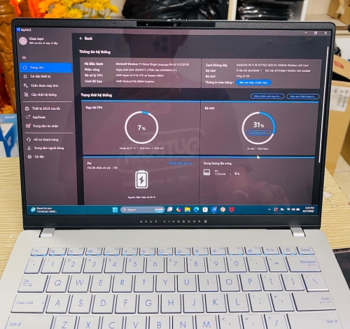 ASUS Vivobook S 14 M5406WA-PP071WS Ryzen AI 9 HX 370 ,32GB RAM ,14" 3K OLED 120Hz